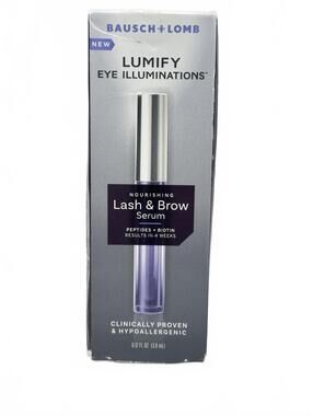 2/$60 ✨ Bausch + Lomb Lumify Lash & Brow Serum 3.8ml Peptides Biotin NIB